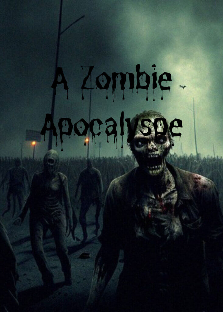 Book Cover, zombies walking toward you