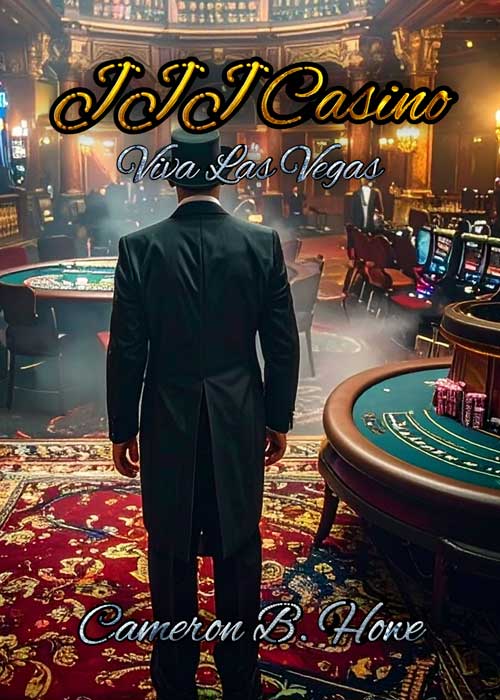Man in top hat looking at casino