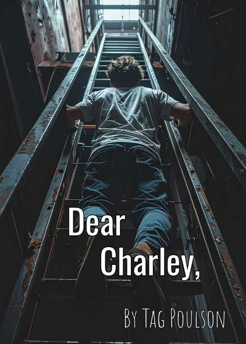 Someone climbing a ladder out of a dark tunnel